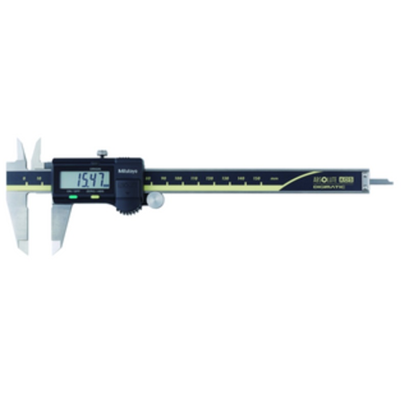 Mitutoyo Digital Caliper, ABSOLUTE Digimatic Caliper Series 500, Range: 0-150mm OD & ID meas. w/ SPC output – 500-154-30