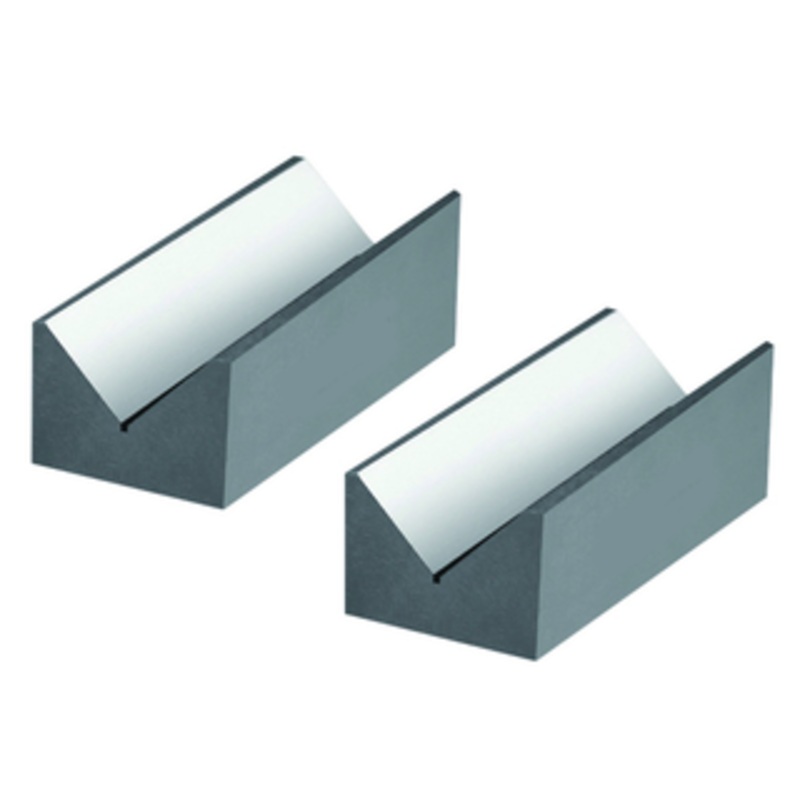 Precise 75 x 40 x 30mm Elongated Steel V-Block Set – 3406-1017