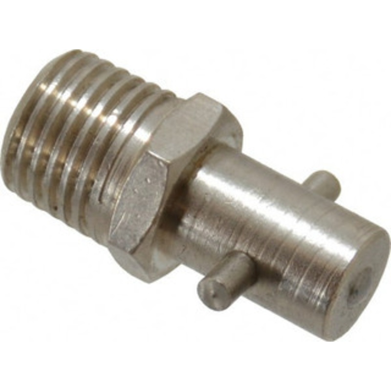 PROLUBE Straight Head Angle, 1/4 NPT Brass Pin-Style Grease Fitting 14mm Hex, 30mm Overall Height, 11mm Shank Length, Zinc Plated Finish GN/PN/1-4/N – 71237903