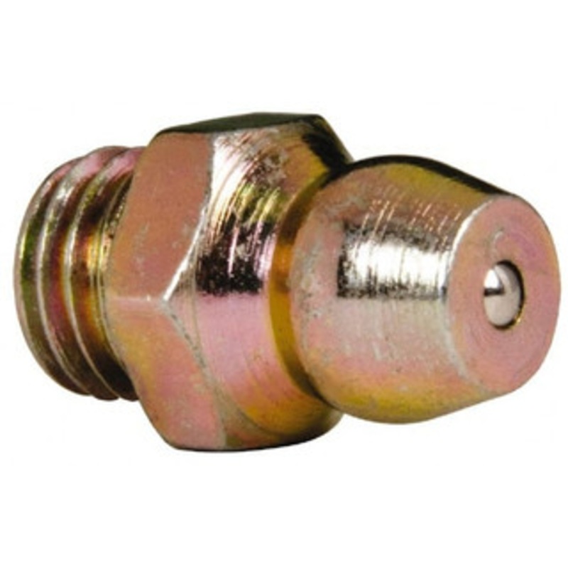 Value Collection Straight Head Angle, 1/4-28 Steel Standard Grease Fitting 7.94mm Hex 89817183 – 89817183