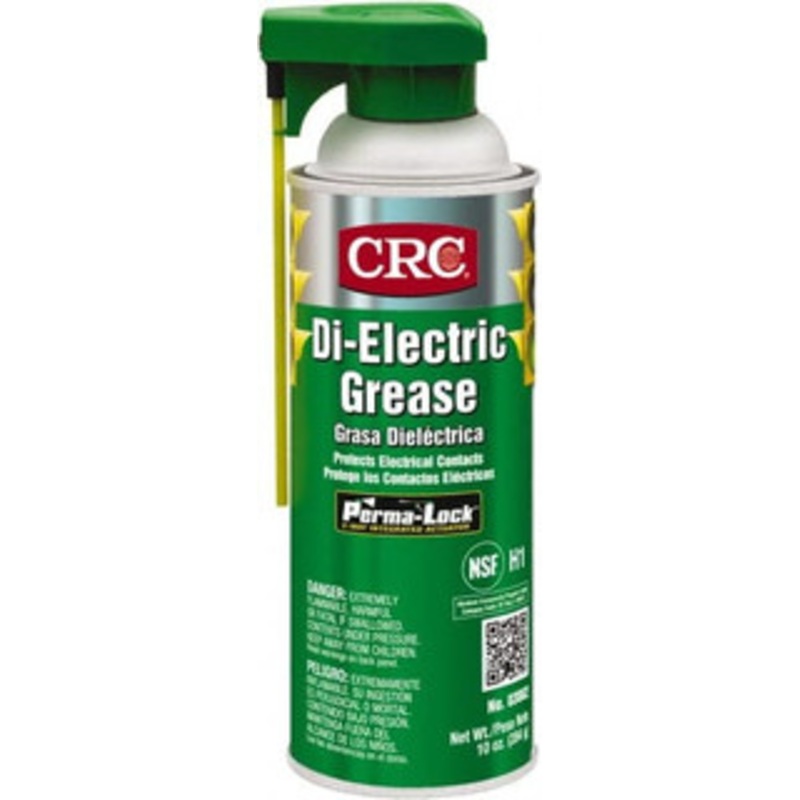 CRC 16 oz Aerosol Silicone General Purpose Grease Opaque White, Food Grade, 400F Max Temp, NLGIG 2 1003345 – 05092069