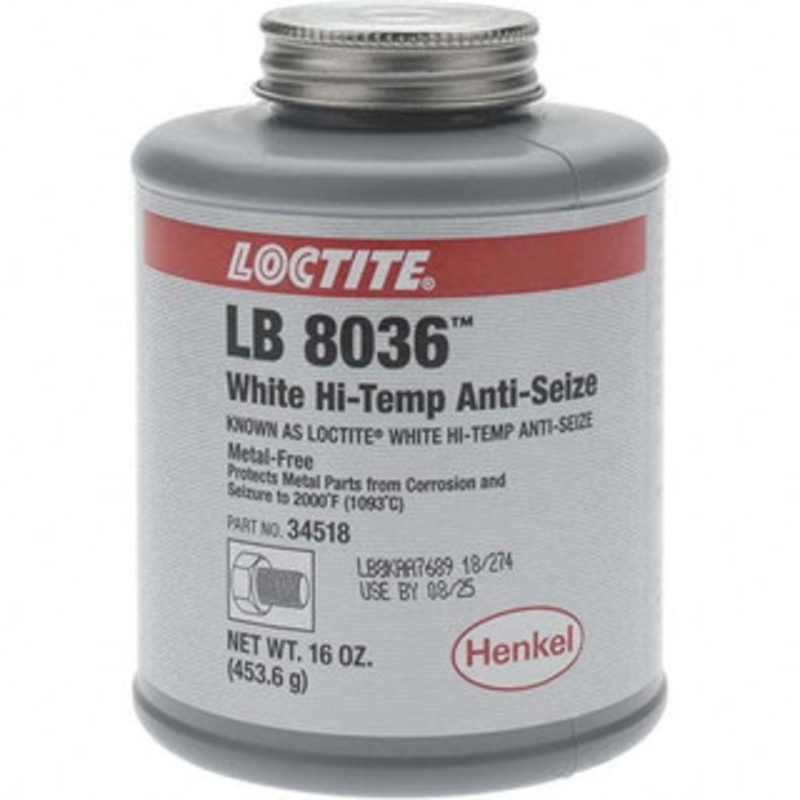 Loctite 16 oz Brush Top High Temperature Anti-Seize Lubricant Graphite, 2,000F 302678 – 82900549