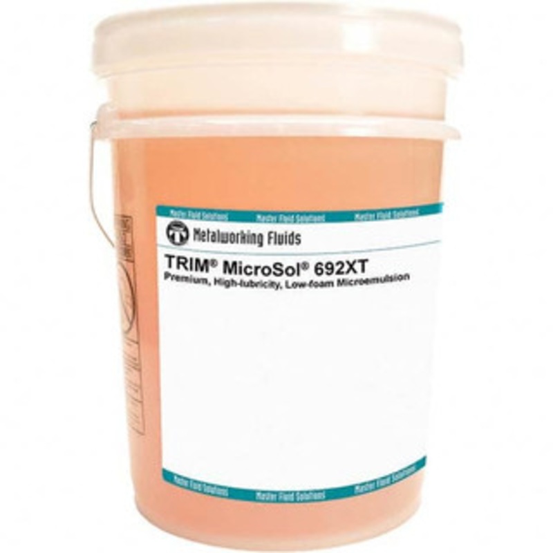 Master Fluid Solutions TRIM MicroSol 692XT 5 Gal Pail Cutting, Drilling, Sawing, Grinding, Tapping & Turning Fluid Liquid, For Metalworking MS692XT/5 – 14998140