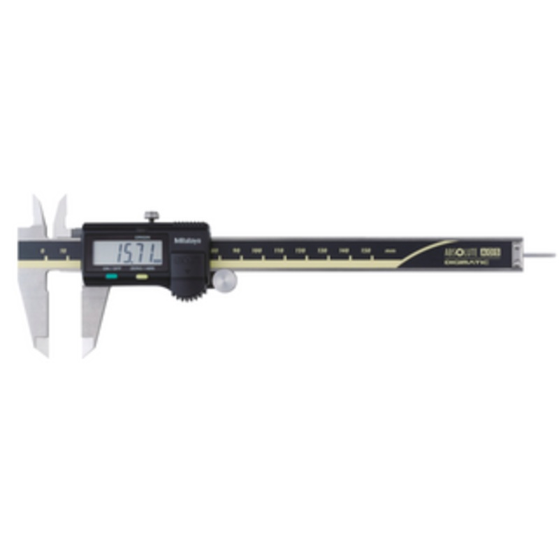 Mitutoyo Digital Caliper, ABSOLUTE Digimatic Caliper Series 500, Range: 0-150mm OD & ID meas. w/ SPC output – 500-158-30