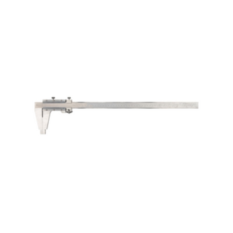 Mitutoyo Vernier Caliper, Nib Style Jaw, Fine Adjustment, 0(20)-450mm/0(.5)-18 – 160-151