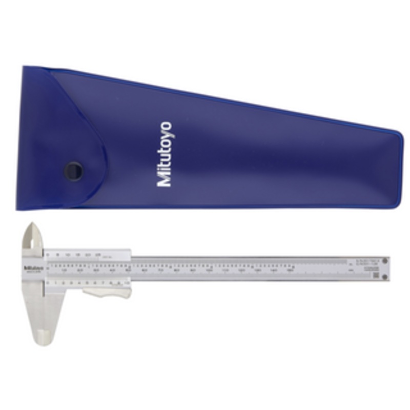Mitutoyo Vernier Caliper Series 530, w/Thumb Clamp, 0-150mm/0-6 – 531-128