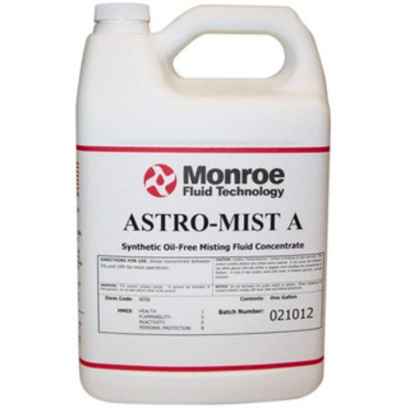 Monroe Fluid Technology Astro-Mist A 1 Gal Bottle Grinding Fluid Synthetic, For Use on Iron & Steel 0056-1-104 – 00268409