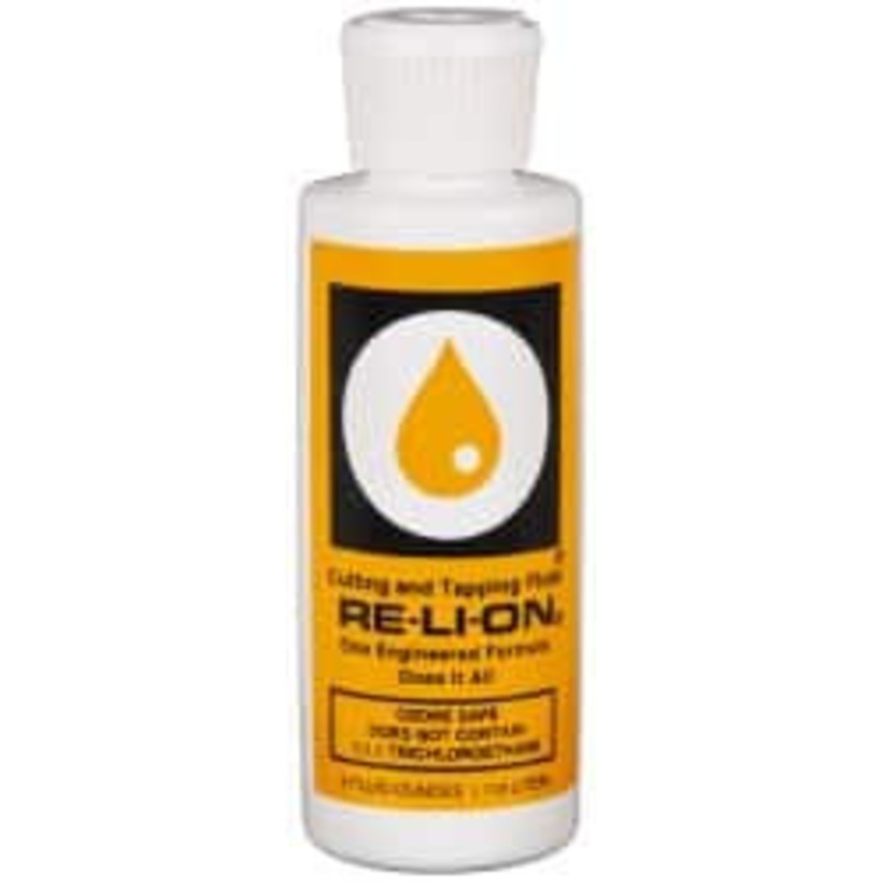 RE-LI-ON Re-Li-On 4 oz Bottle Cutting & Tapping Fluid Naphthenic Oil Based, For Use on Stainless Steel & Titanium RE-LI-ON 4OZ – 00268805