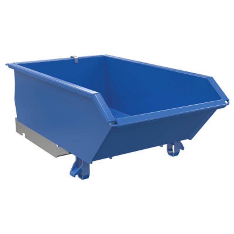 Steel High Strength Low Profile Hopper 1/4 Cu Yd, 6000 lb., Blue