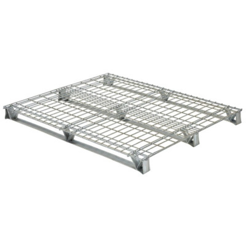 Welded Wire Pallet 40in x 48in, 4,000 lb., Gray