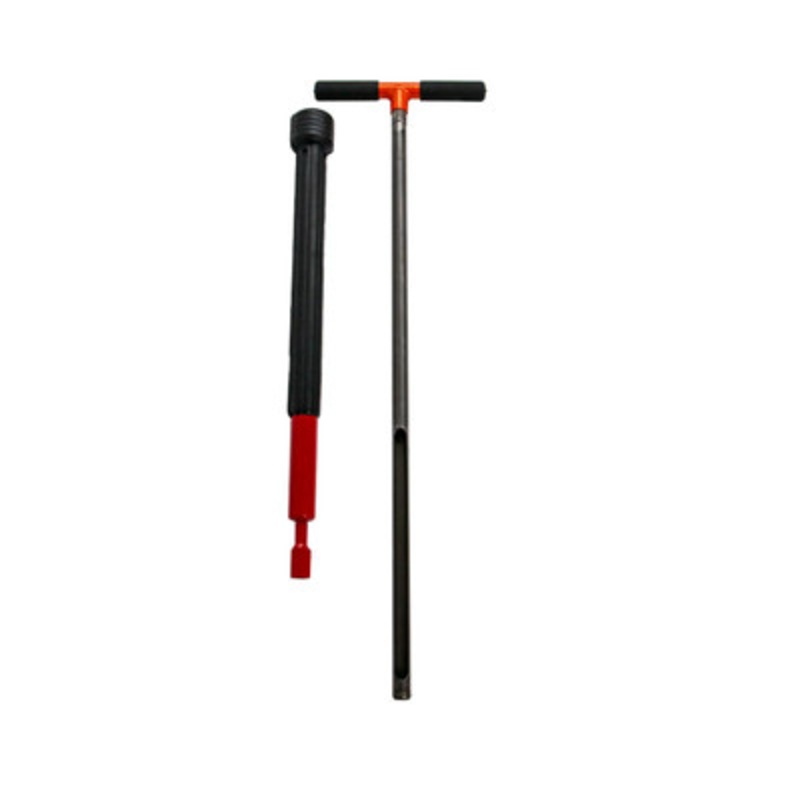 7/8in x 33in Soil Probe with Slide Hammer, 5/8in Thread