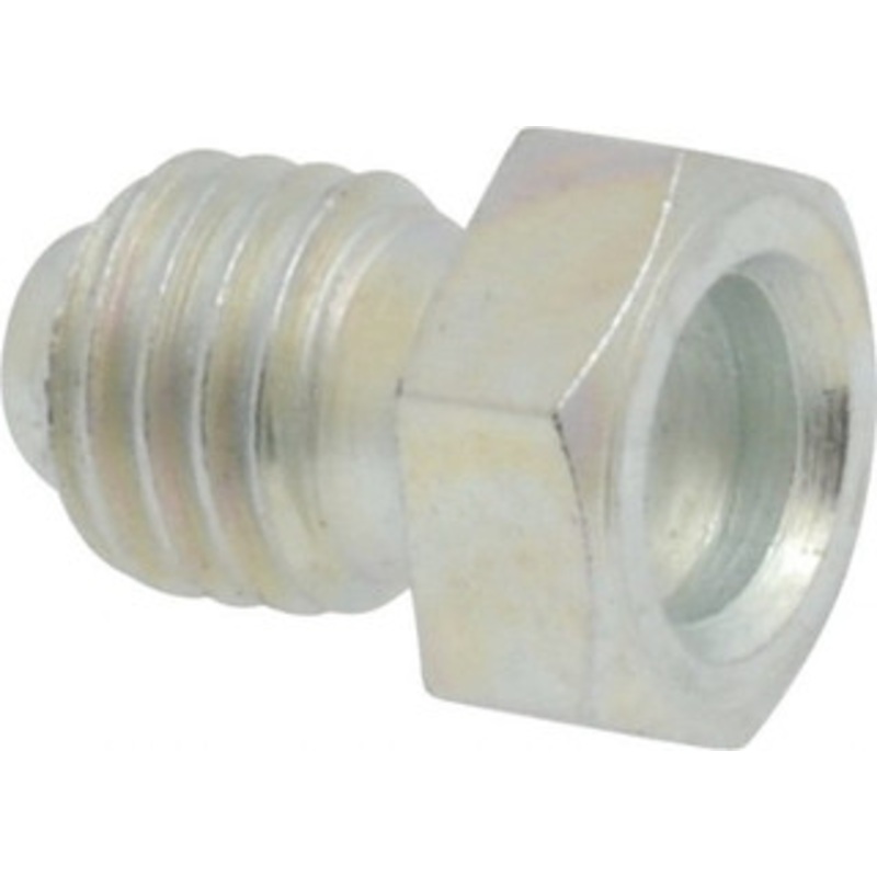 Alemite Straight Head Angle, 1/4-28 UNF Flush-Style Grease Fitting 13/32 Overall Height, 19/64 Shank Length, Zinc Plated Finish 1851 – 03245057