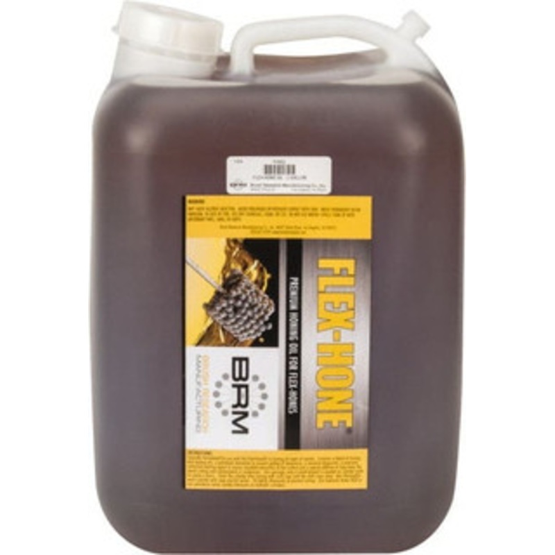 Brush Research Manufacturing Flex-Hone 5 Gal Bottle Honing Fluid Straight Oil, For Use on Ferrous Metals & Nonferrous Metals FH5G – 00698100