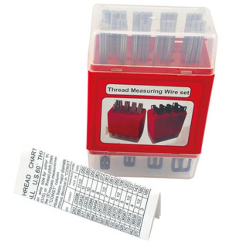 Precise Pro-Series 48 Piece Inch/Metric Thread Wire Measuring Set – 4200-0240