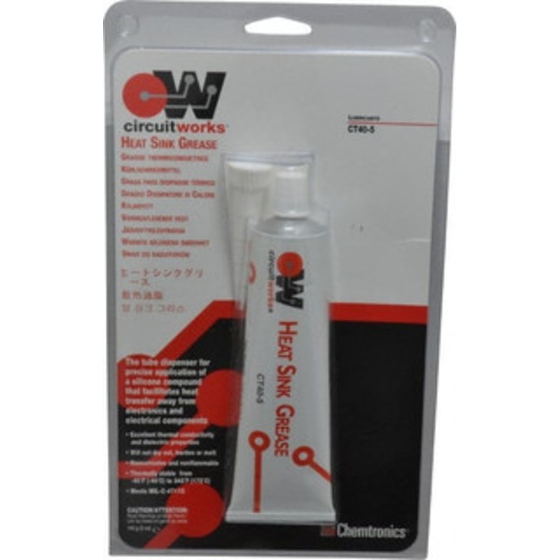 Chemtronics 142 g Tube Silicone High Temperature Grease White, High Temperature, 392F Max Temp CT40-5 – 00404368