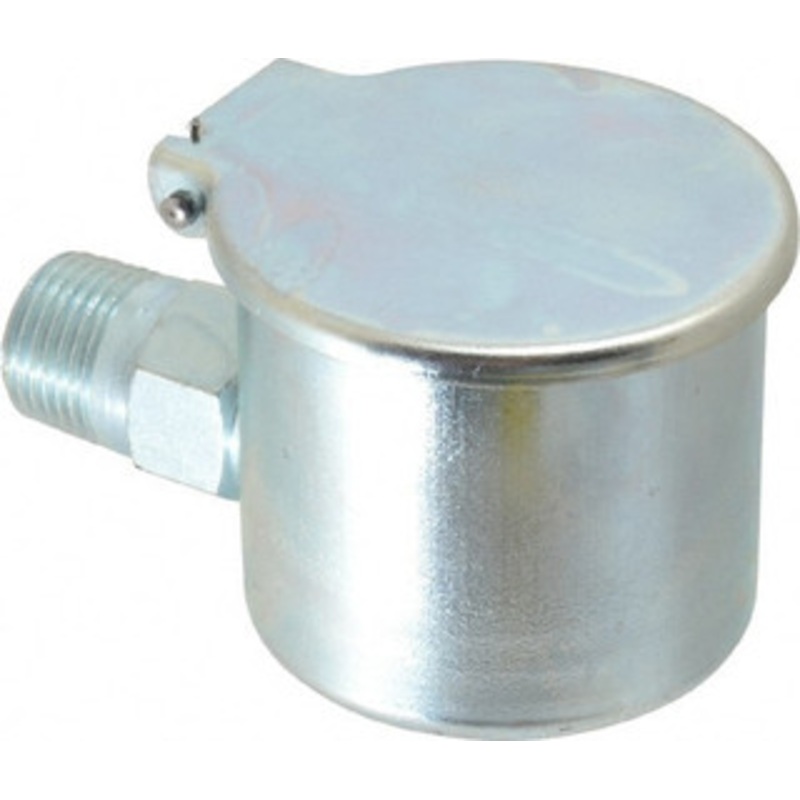 Gits Mfg 1/2-14 Thread, Steel, Zinc Plated, Threaded One Piece, Elbow Oil Hole Cover 4 Drive Diam, 9/16 Drive Length, 2-1/16 Overall Height, 9/16 Thread Length, NPT Thread 00808 – 03242971