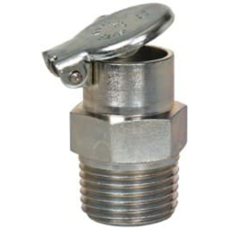 Gits Mfg 1/2-14 Thread, Steel, Zinc Plated, Threaded One Piece, Straight Oil Hole Cover 1-7/16 Drive Diam, 9/16 Drive Length, 1-7/16 Overall Height, 9/16 Thread Length, NPT Thread 00121 – 03242310