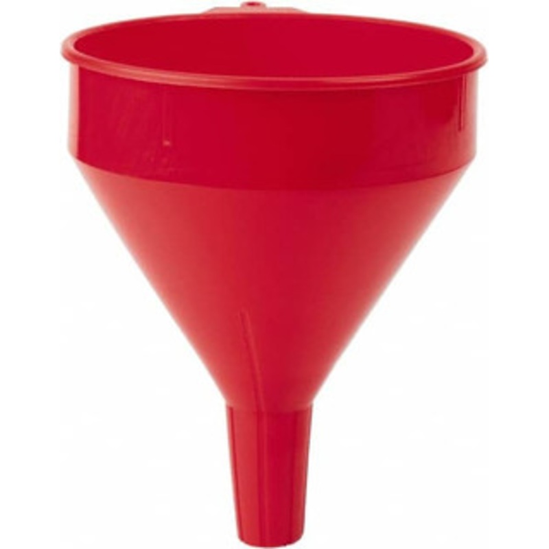 PROLUBE 2 Qt Capacity Polyethylene Funnel 7 Mouth OD, 1 Tip OD, Straight Spout, Red 1707005 – 63725758