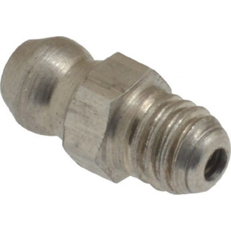 PROLUBE Straight Head Angle, M6x1.0 Metric Stainless Steel Standard Grease Fitting 7mm Hex, 16mm Overall Height, 5.5mm Shank Length, Zinc Plated Finish GFT/SS/6/1-ST10 – 62088182