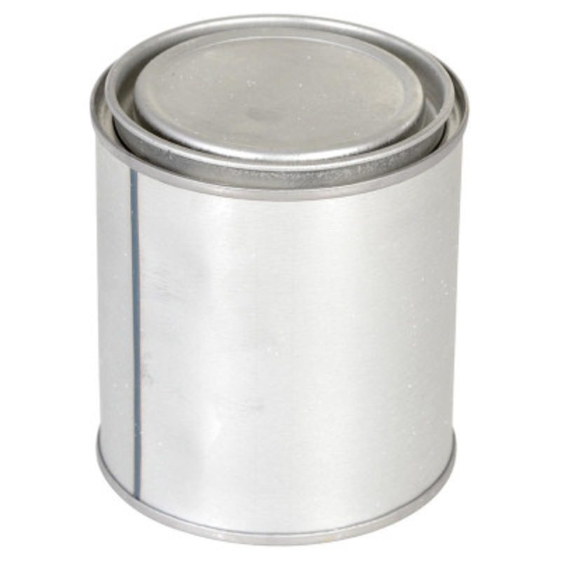 Round Metal Can W/ Lid & 16 Oz Capacity