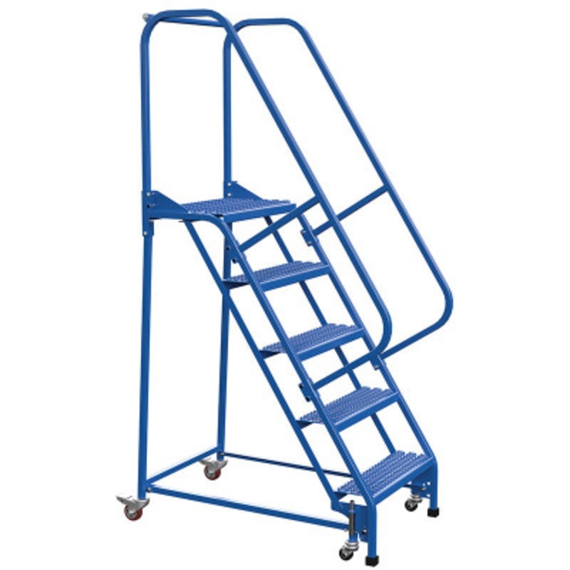Slope Ladder 58 Degree 5 Grip Strut 23-9/16in Step, 350lb, Blue