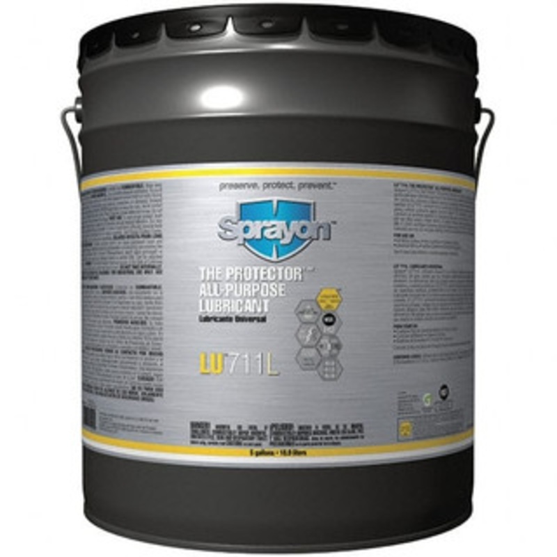 Sprayon 5 Gal Pail Penetrant/Lubricant Light Amber, -20F to 500F, Food Grade S71105000 – 00150474