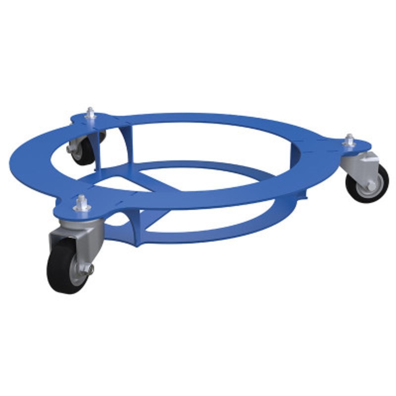 Steel Keg Transport Dolly, 26in x 26-3/8in x 5in, 200 lb., Blue