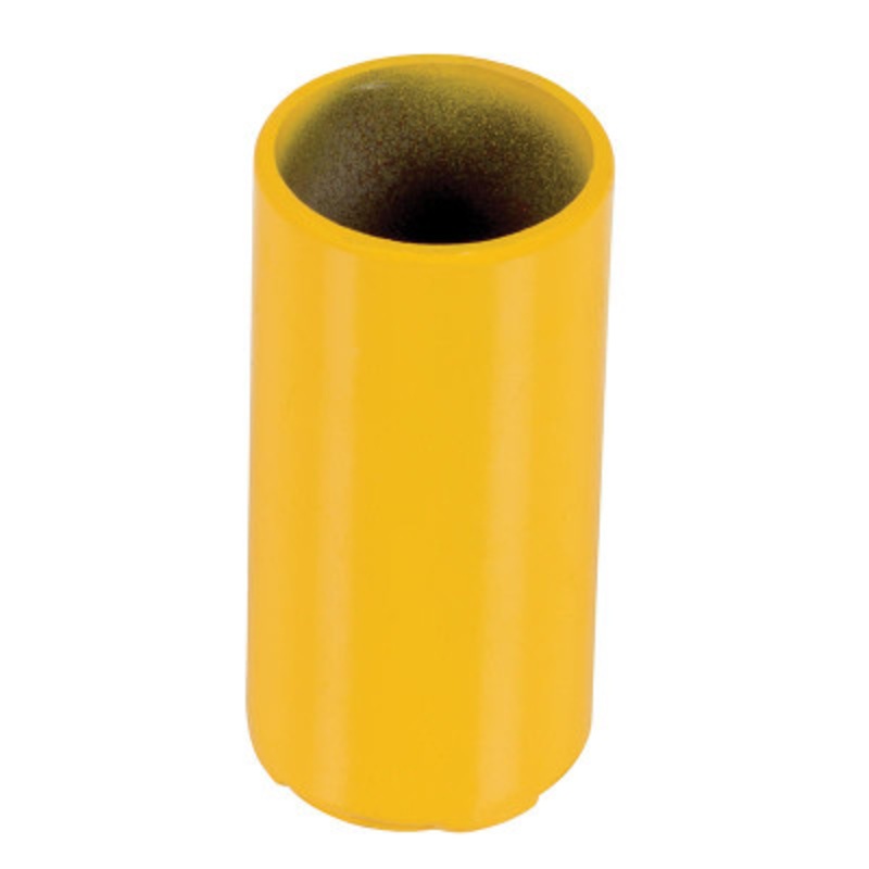 Steel Sleeve 2in Diameter For Pipe Safety Railing, Yellow