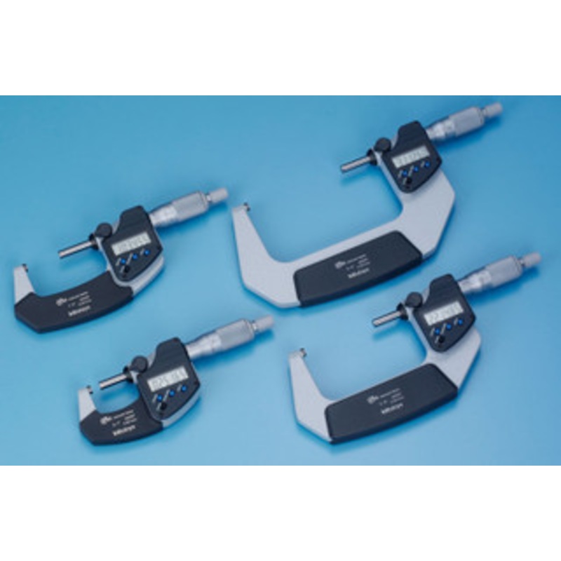 Mitutoyo Digital Micrometer IP65 0-4 Inch/Metric, w/ Output, Ratchet Thimble Set – 293-961-30
