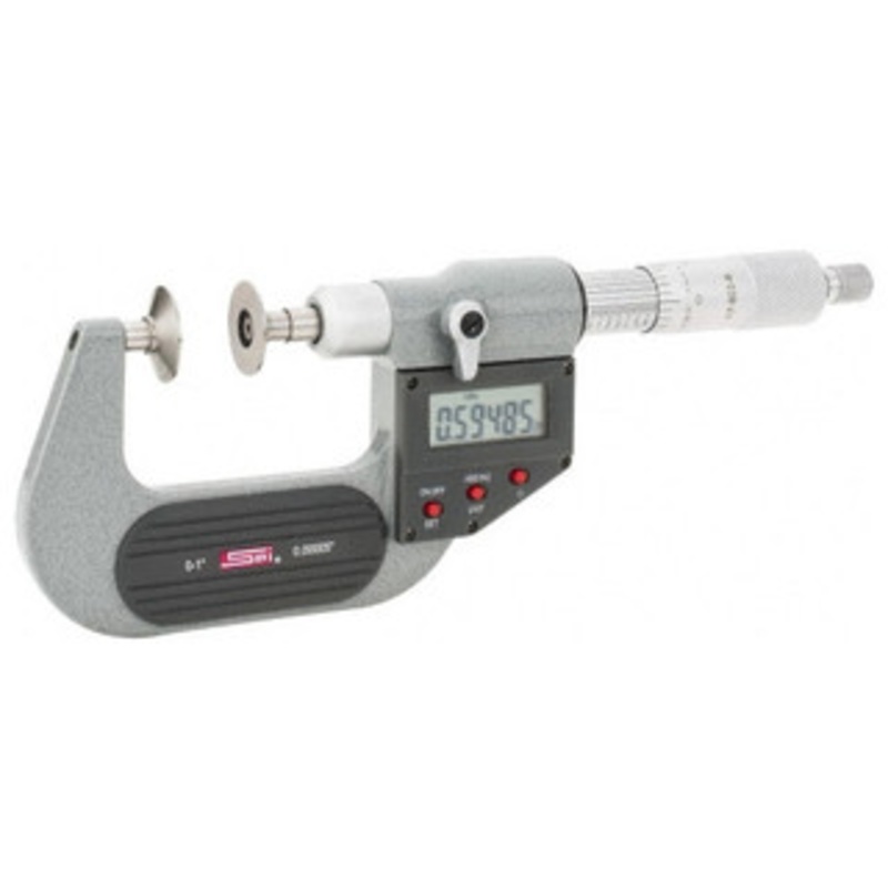 SPI IP54 Absolute Electronic Outside Disc Micrometer, 0-1/0-25mm – 17-922-6