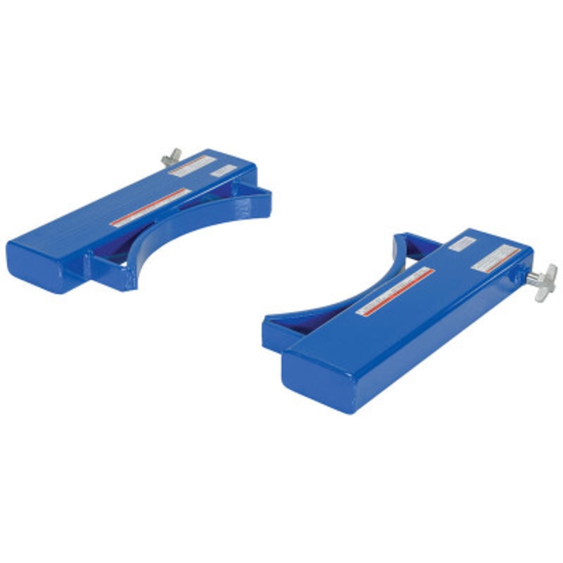 Steel Fork Mounted Drum Gripper 30 Gallon, 800 lb., Blue