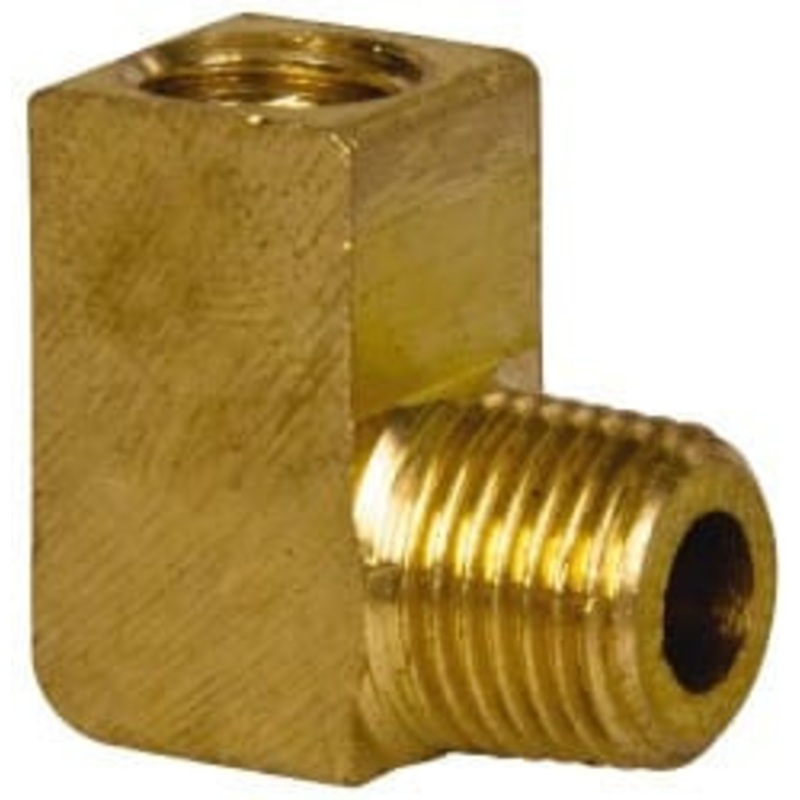 Trico M8x1.0 x 1/8 Thread, Central Lubrication System Fitting BSPT Thread, Street Elbow FE-1004M – 00223560