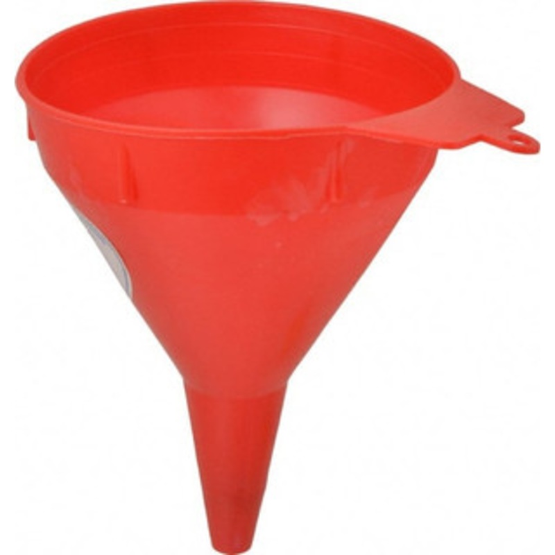 Funnel King 1 pt Capacity Polyethylene Funnel 4-1/2 Mouth OD, 1/2 Tip OD, 2-1/4 Straight Spout, Red 32091 – 43297373