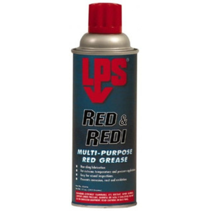 LPS Labs 11 oz Aerosol General Purpose Grease Red, 450F Max Temp, NLGIG 2, 05816 – 73574113