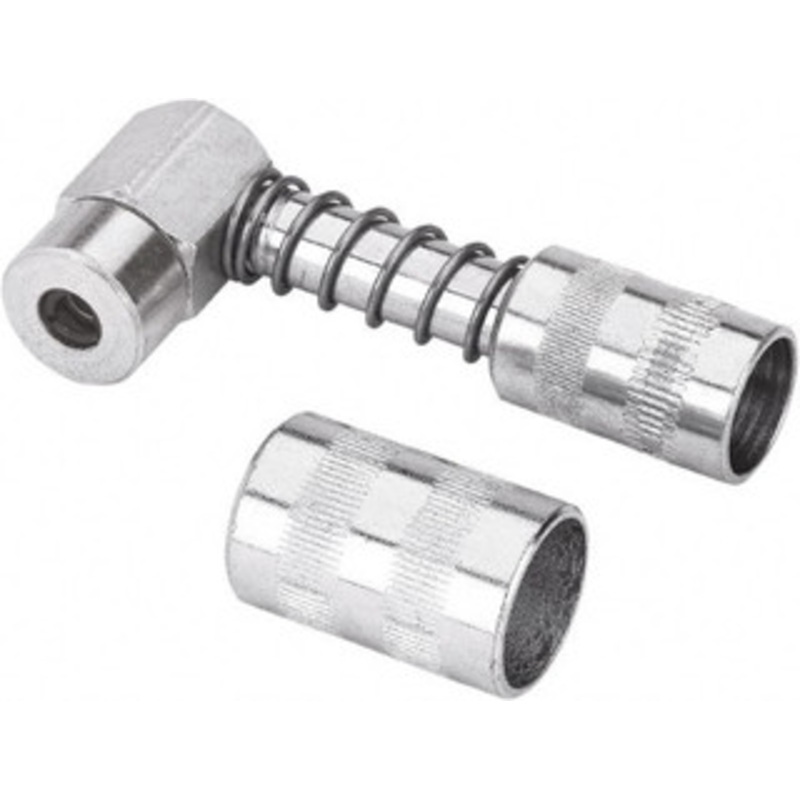 LuMax 4,500 Operating psi, Steel 90 Angle Adapter Grease Gun Coupler LX-1404 – 48931992