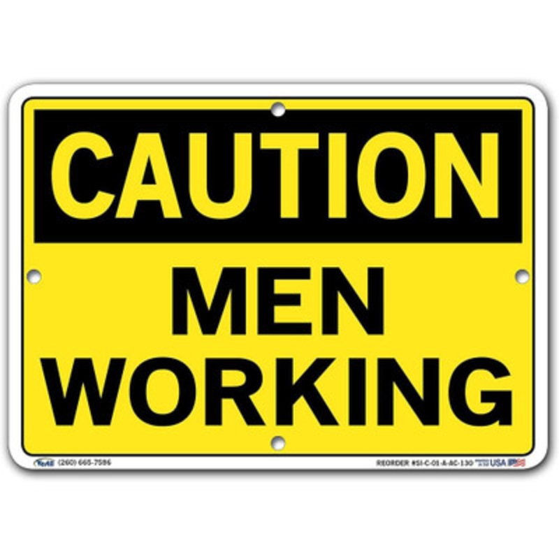 Sign-Caution-01 10.5X7.5 Alum Comp .130
