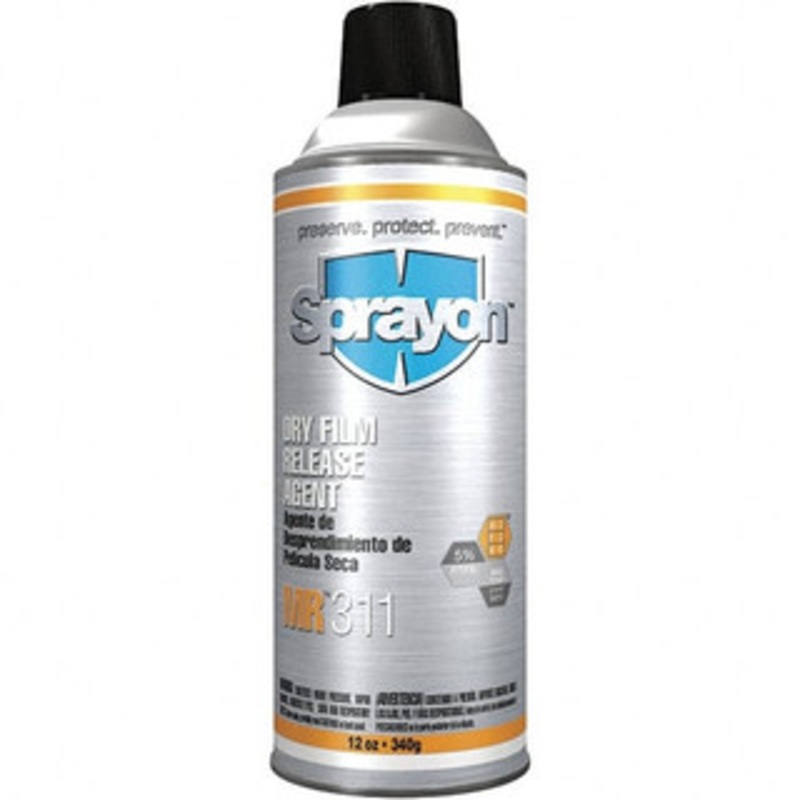 Sprayon 16 Ounce Aerosol Can, White, General Purpose Mold Release Dry Film Composition SC0311000 – 84253020