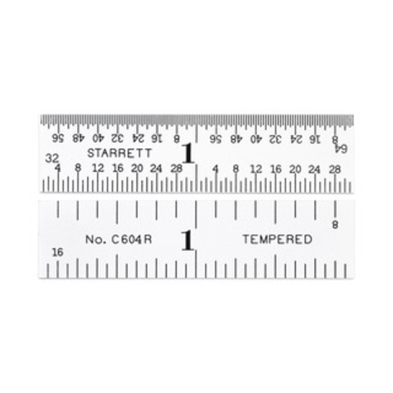 Starrett Steel Rule with Inch Graduations, 2, EDP 56465 – C604R-2