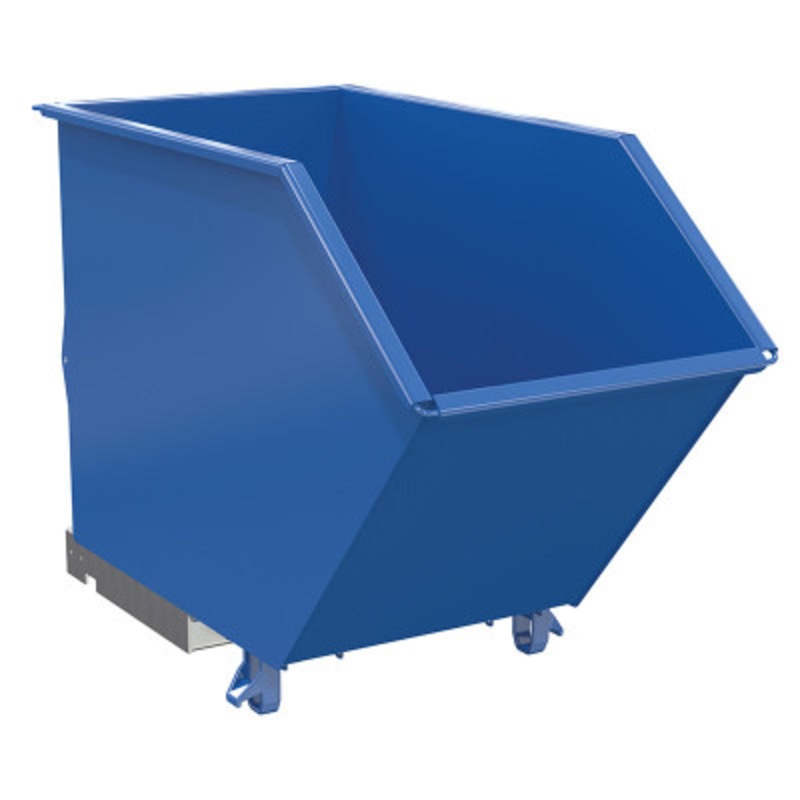 Steel High Strength Low Profile Hopper 3/4 Cu Yd, 6000 lb., Blue