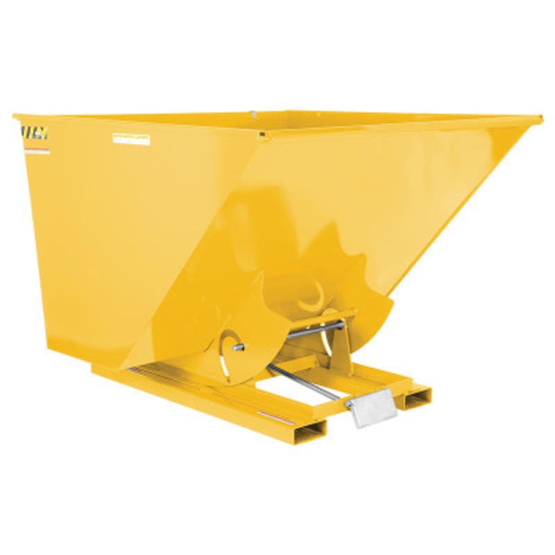 Steel Self Dumping Hopper, 2-1/2 Cu Yd, 4000 lb., Yellow