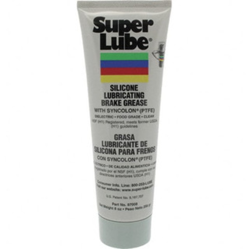 Synco Chemical Super Lube 8 oz Tube Silicone General Purpose Grease Translucent White/Gray, Food Grade, 500F Max Temp, NLGIG 2, 97008 – 81094872