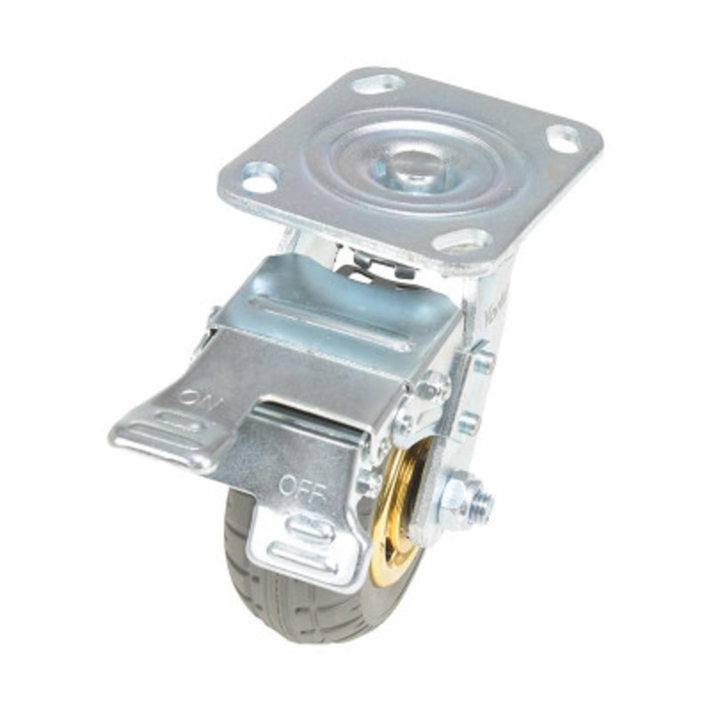 5X2 Flat-Free (Rubber) Swivel W/Tot Brake Caster
