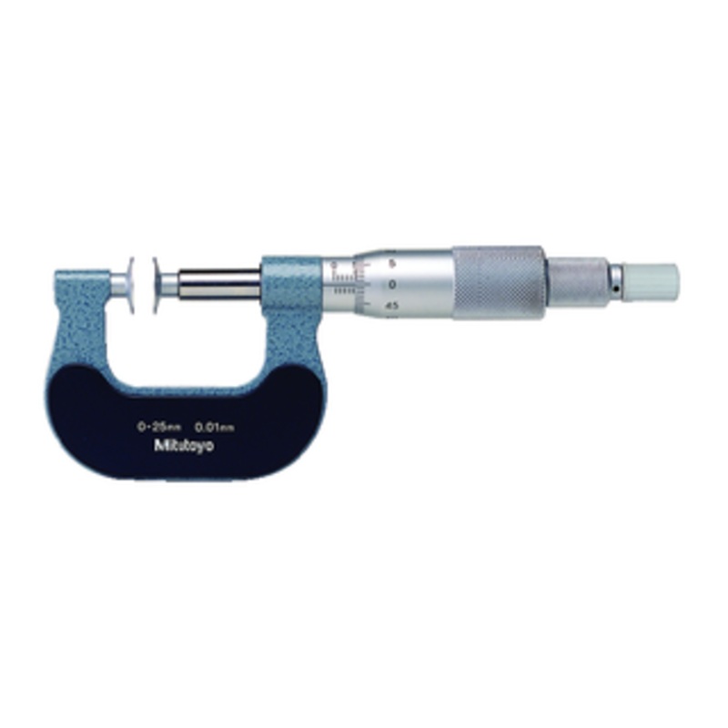 Mitutoyo Disc Micrometer, Mechanical, 0-1in – 169-103