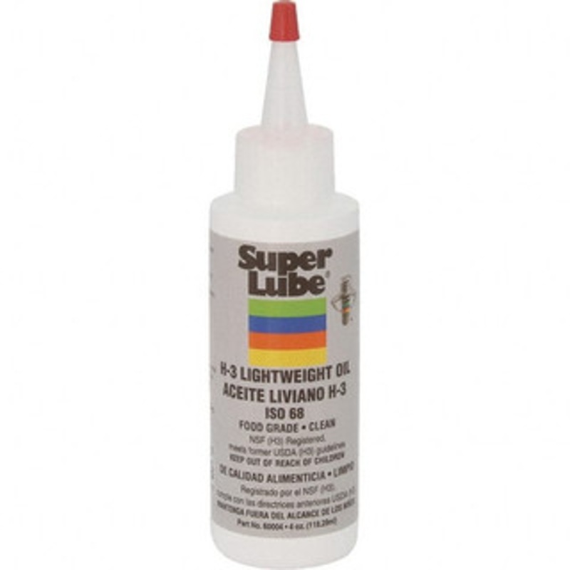 Synco Chemical Super Lube 4 oz Bottle Mineral Multi-Purpose Machine Oil ISO 68, SAE 80W, -10 to 450F, Food Grade 60004 – 43135342