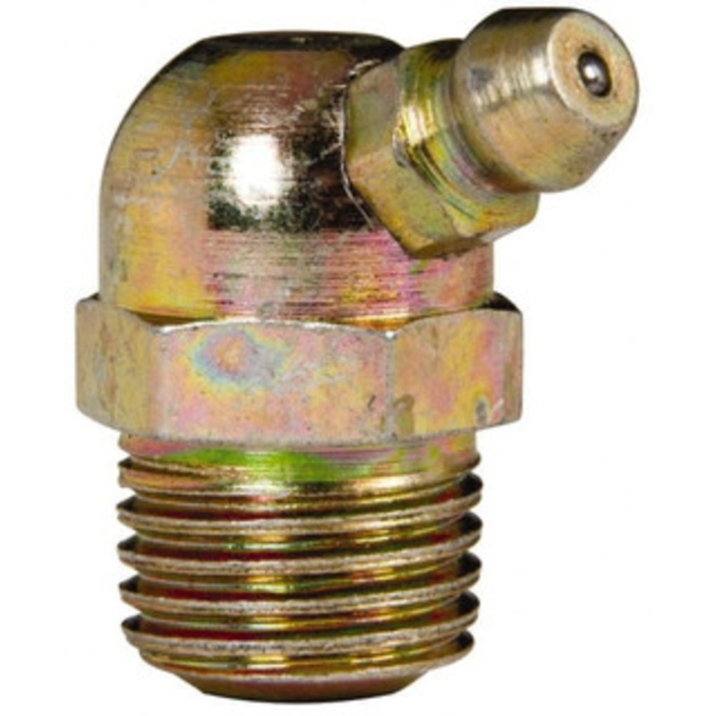 Value Collection 65 Head Angle, 1/4 NPT Steel Thread-Forming Grease Fitting 14.29mm Hex 89817100 – 89817100