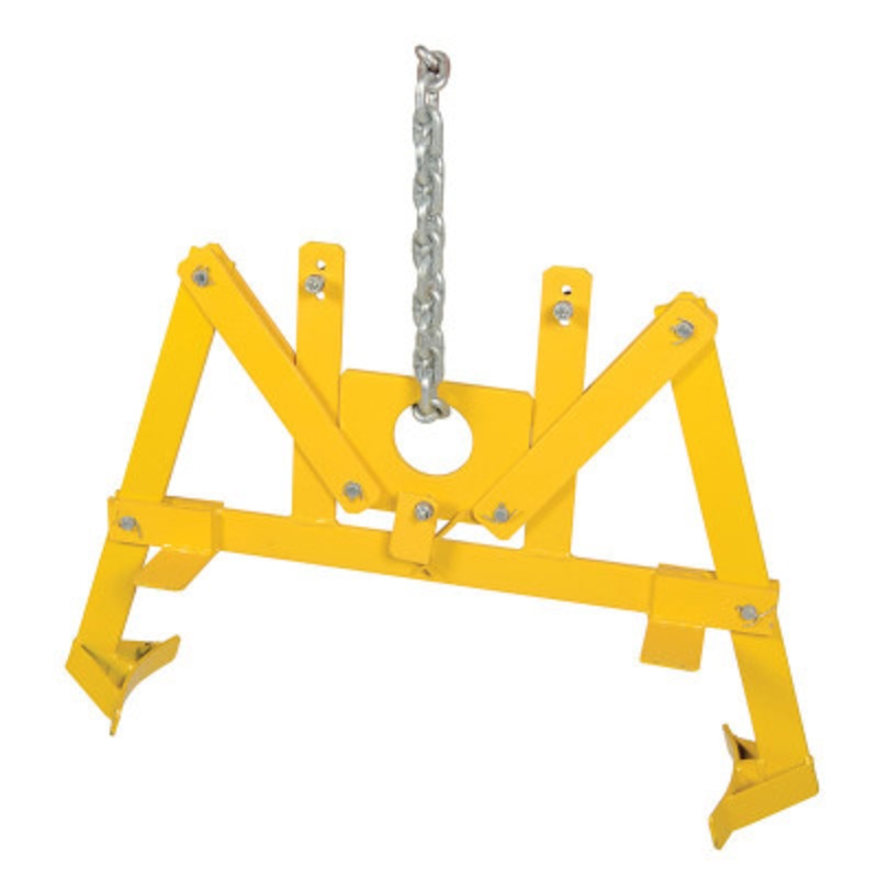 Vertical Drum Lifter 55 Gallon Drums, 1,000 lb., Yellow