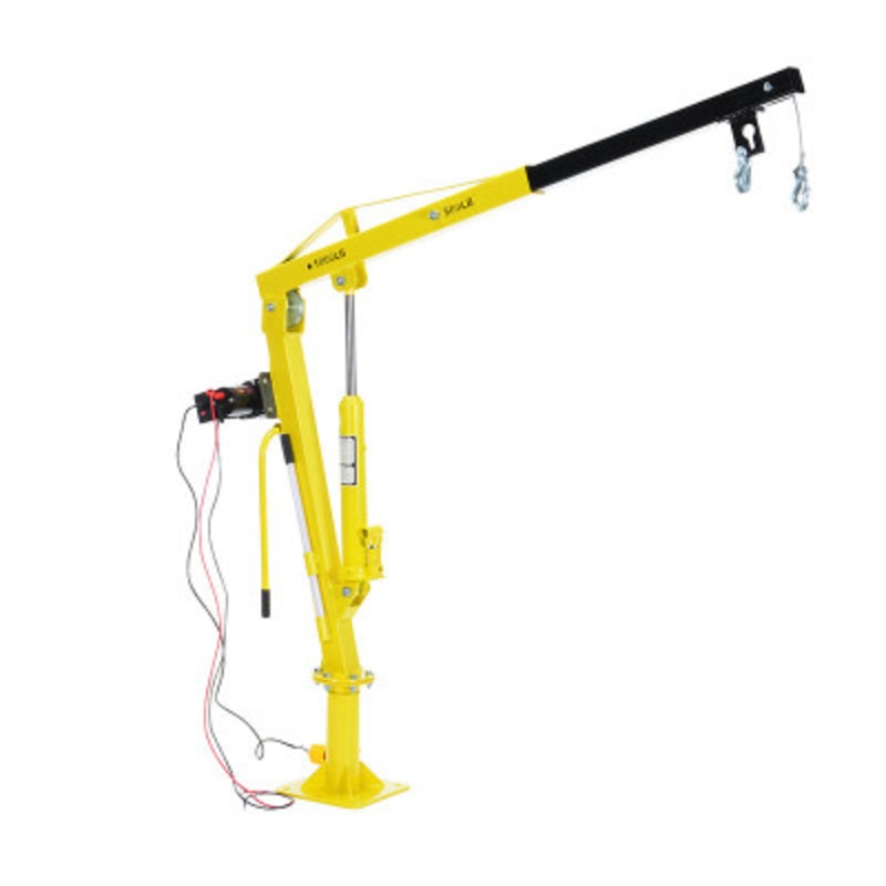 Winch Truck Jib Crane, 500 lb. Capacity, Yellow