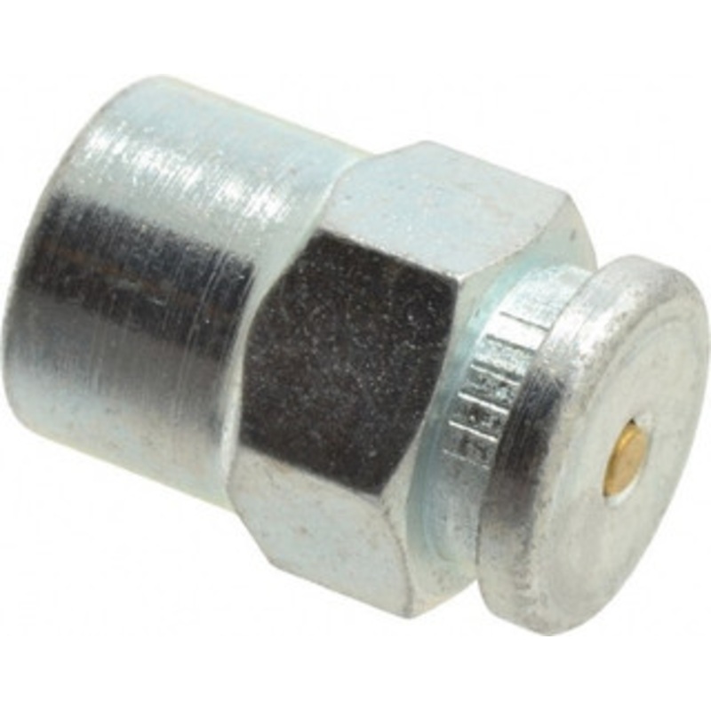 Alemite Straight Head Angle, 1/8 NPTF Button-Head Grease Fitting 5/8 Hex, 31/32 Overall Height, 13/32 Shank Length, 6,000 Operating psi, Zinc Plated Finish C69 – 03244993