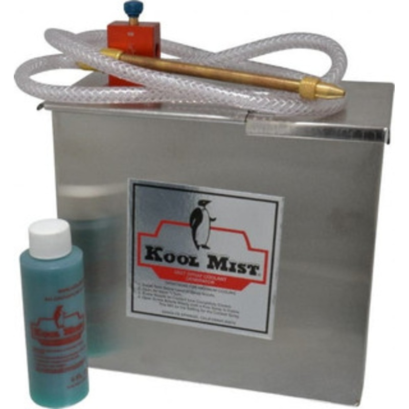 Kool Mist 1 Outlet, 1 Gal Tank Capacity, Stainless Steel Tank Mist Coolant System 4 ft. Coolant Line Length, 6 Hose Length, 5/16 Nozzle Diam 100 N-STR. – 09413212