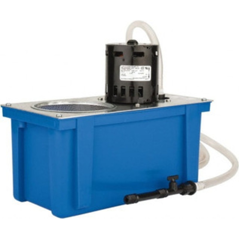 Little Giant 1 Gallon Tank Capacity, 6 ft. Coolant Line, Polypropylene Tank, Flood Coolant System 12 Tank Length x 6 Tank Width x 9-1/4 Tank Height 560612 – 09409012